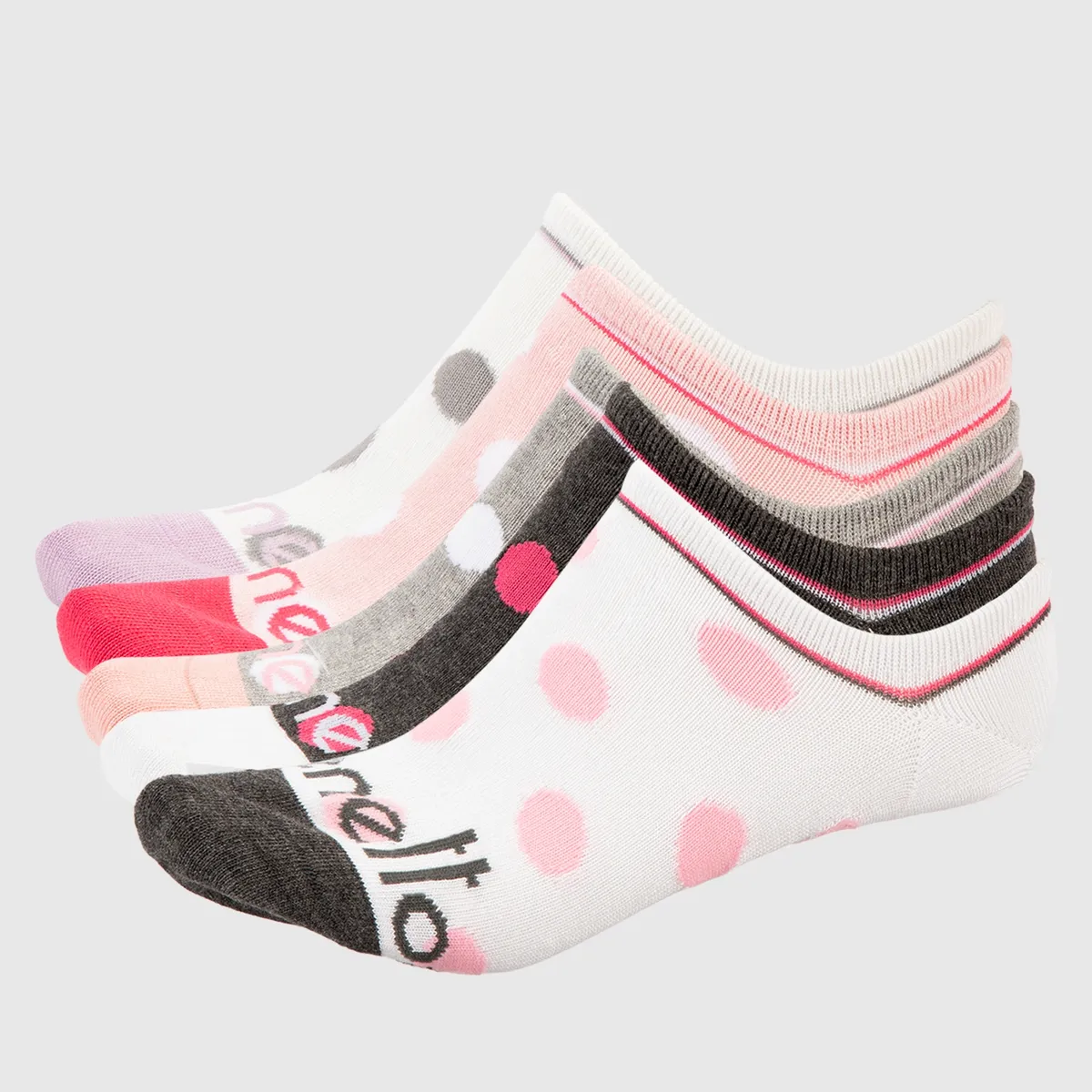 BENETTON - Pack de 5 Calcetines Cortos Mujer Benetton