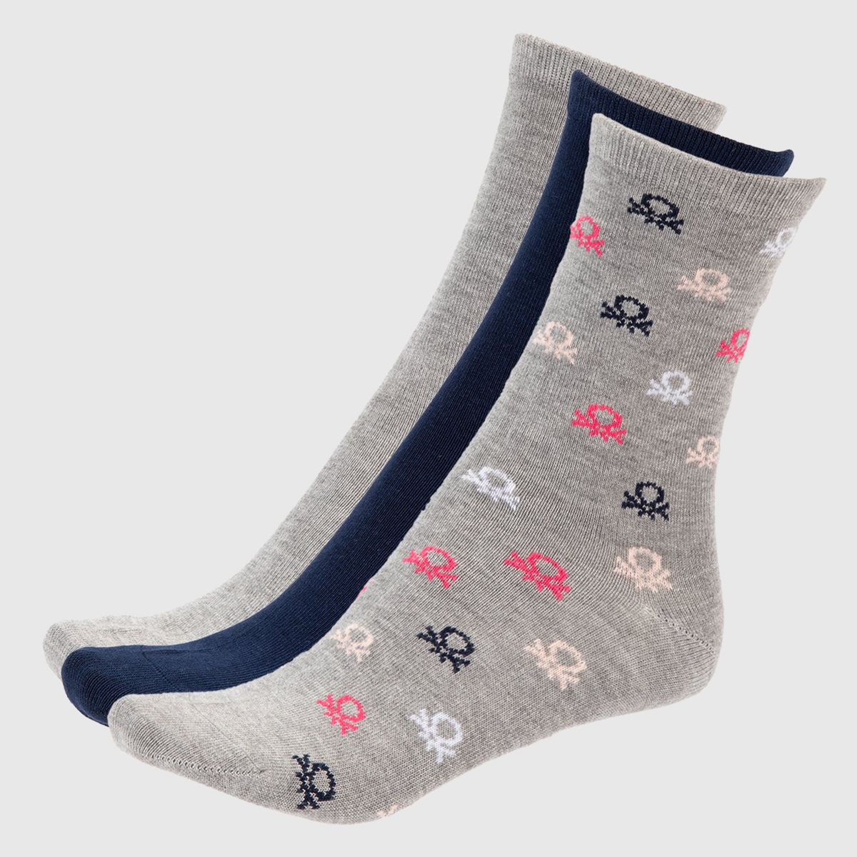 BENETTON - Pack De 3 Calcetines Mujer Benetton