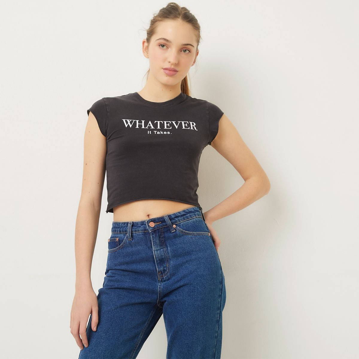 SYBILLA - Polera Casual Mujer Manga corta Algodón