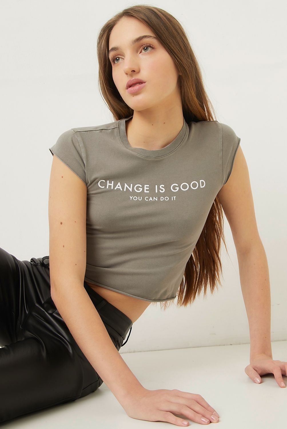 SYBILLA - Polera Casual Mujer Manga corta Algodón