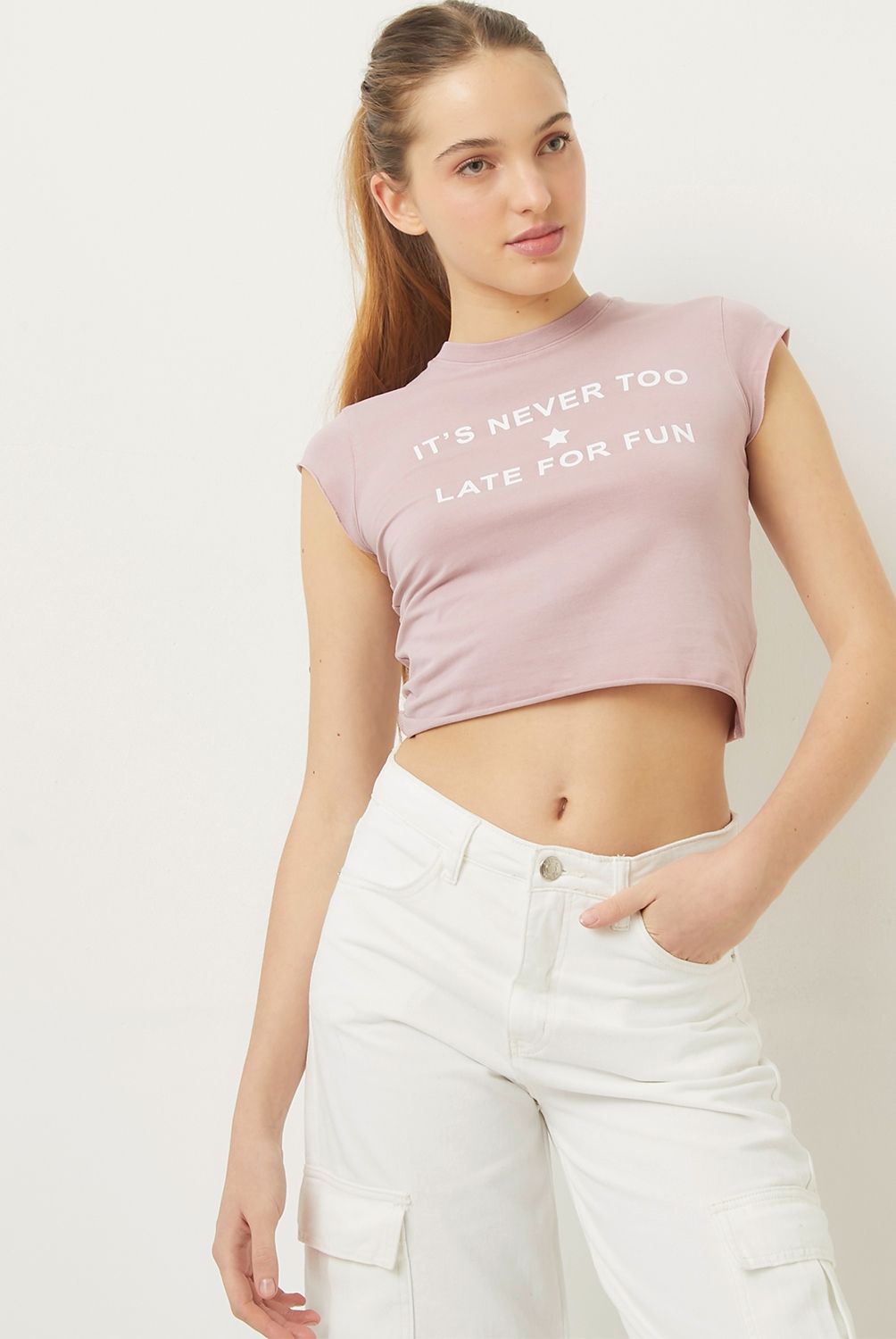 SYBILLA - Polera Casual Mujer Manga corta Algodón
