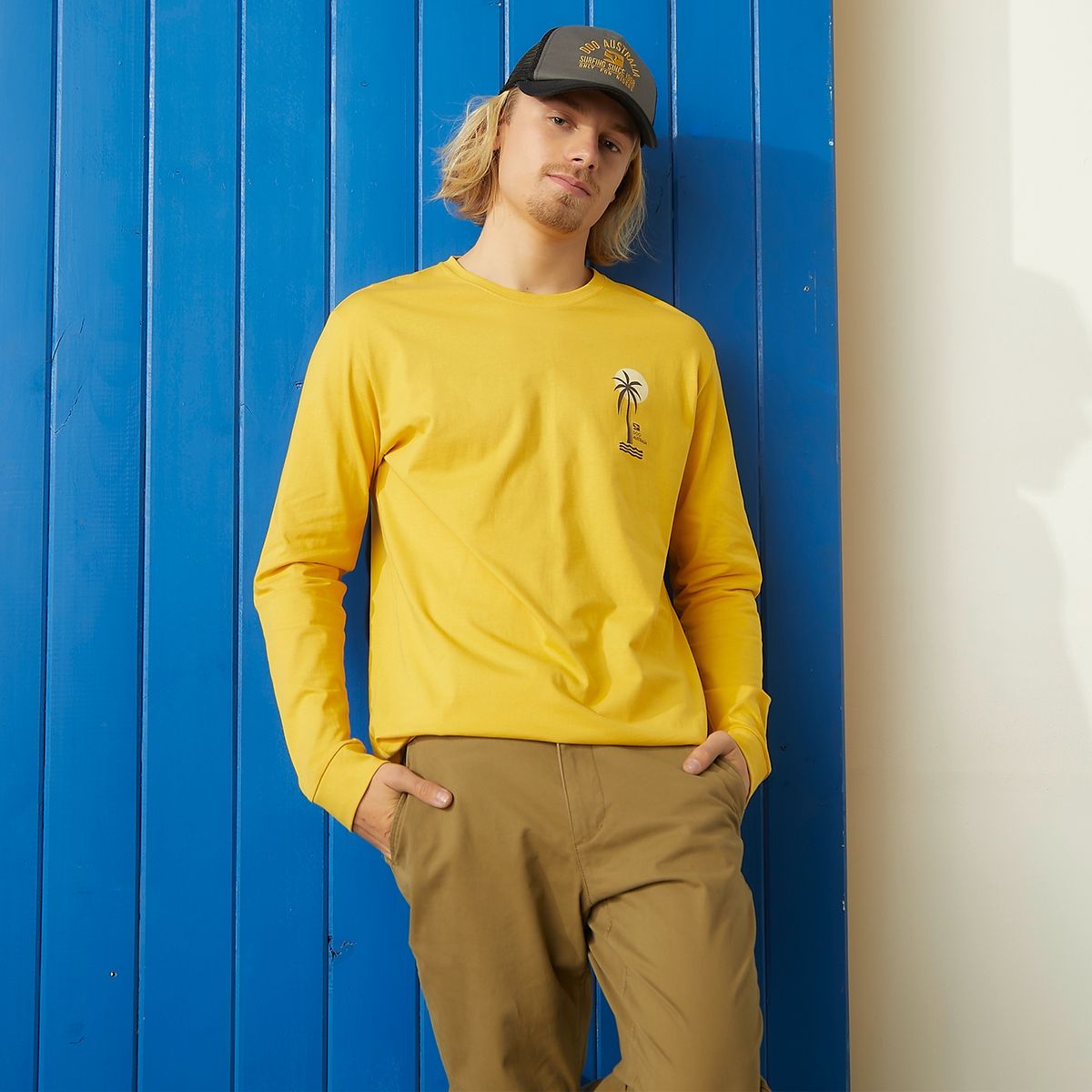 DOO AUSTRALIA - Polera Manga Larga Casual Hombre Doo Australia