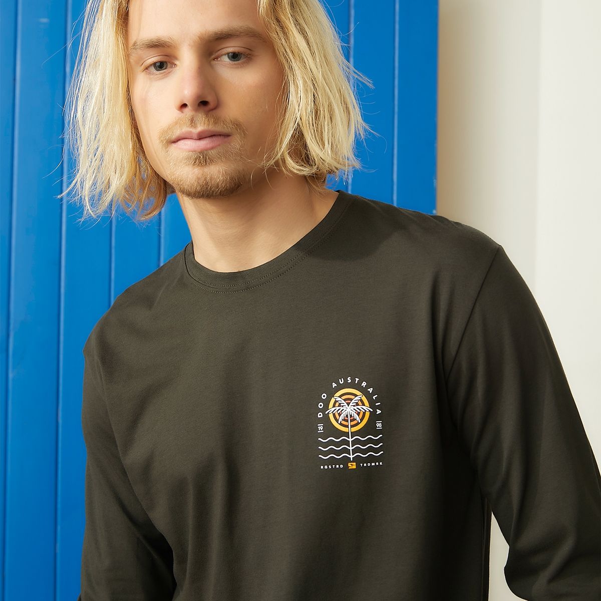 DOO AUSTRALIA - Polera Manga Larga Casual Hombre Doo Australia