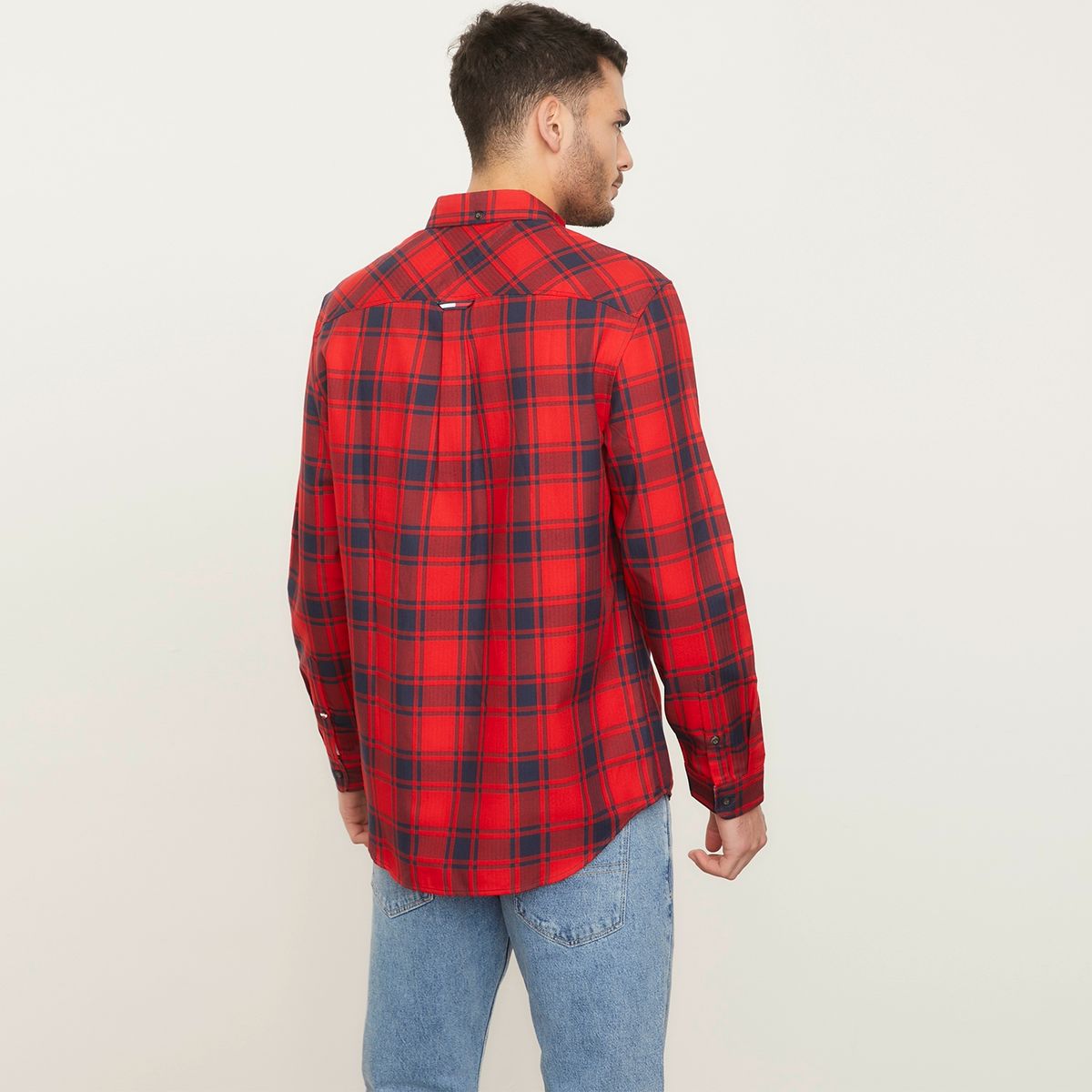 TOMMY HILFIGER - Camisa A Cuadros Manga Larga Hombre Tommy Hilfiger