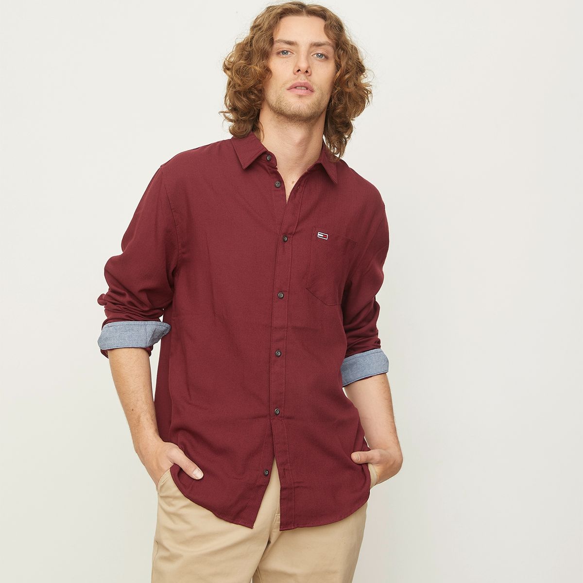 TOMMY HILFIGER - Camisa Manga Larga Casual Hombre Tommy Hilfiger