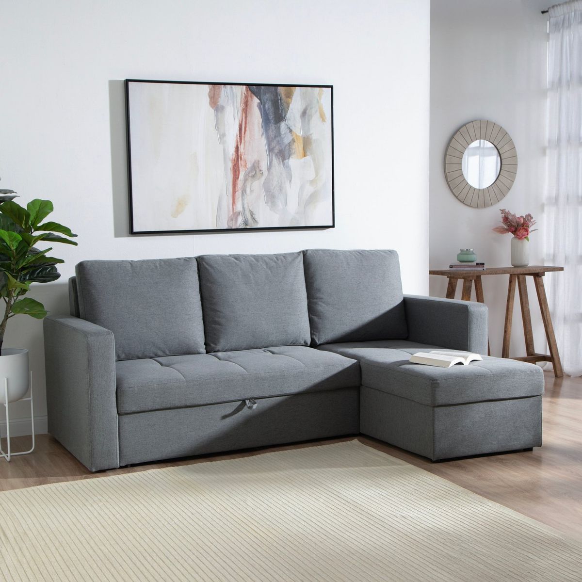 MICA - Sofá Seccional Cama Derecho Alex 3 Cuerpos Mica