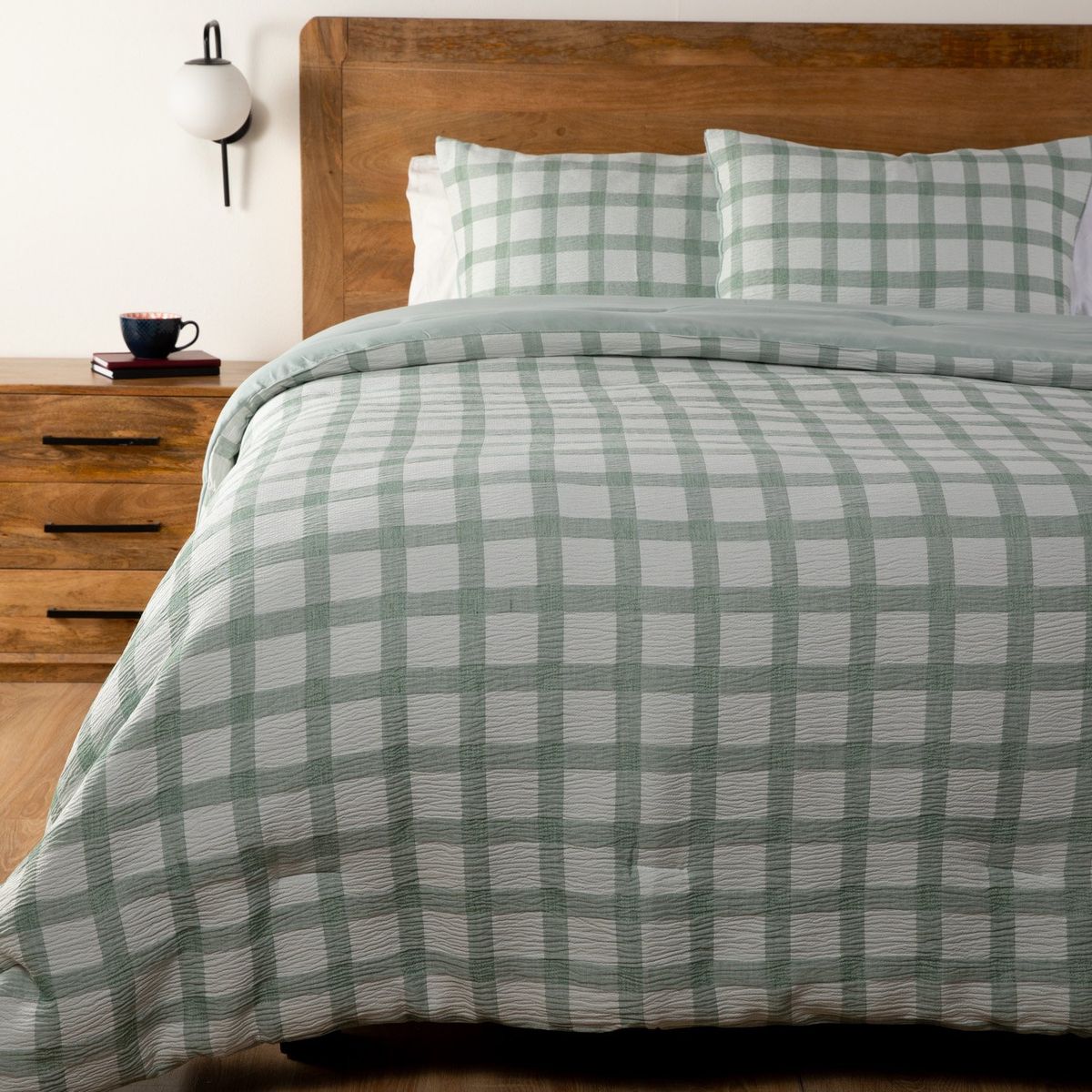 BASEMENT HOME - Cubrecama Crepe Checks Basement Home