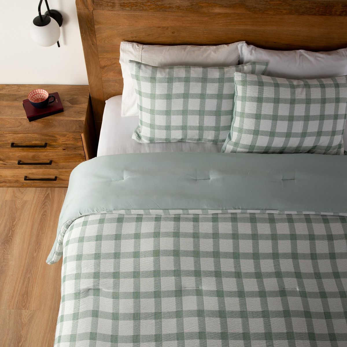 BASEMENT HOME - Cubrecama Crepe Checks Basement Home