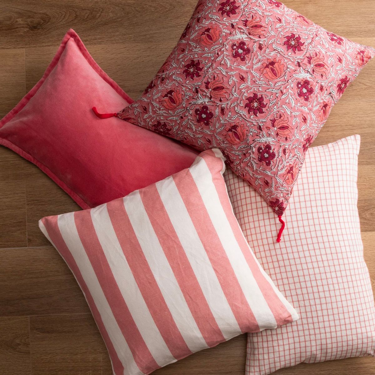 BASEMENT HOME - Funda Cojín Basement Home Algodón 50x50cm Rosa