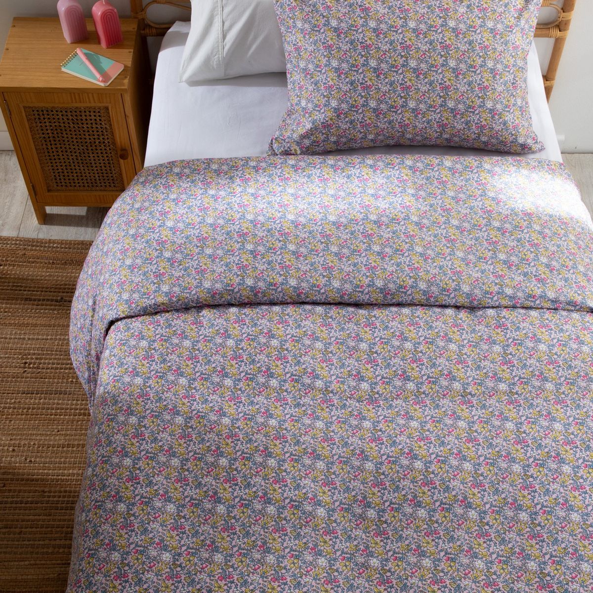 MICA KIDS - Funda Plumón Infantil Flor 1.5 Plazas Mica Kids