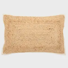 BASEMENT HOME - Cojín Jute Solid Blanco 33X50 Cm