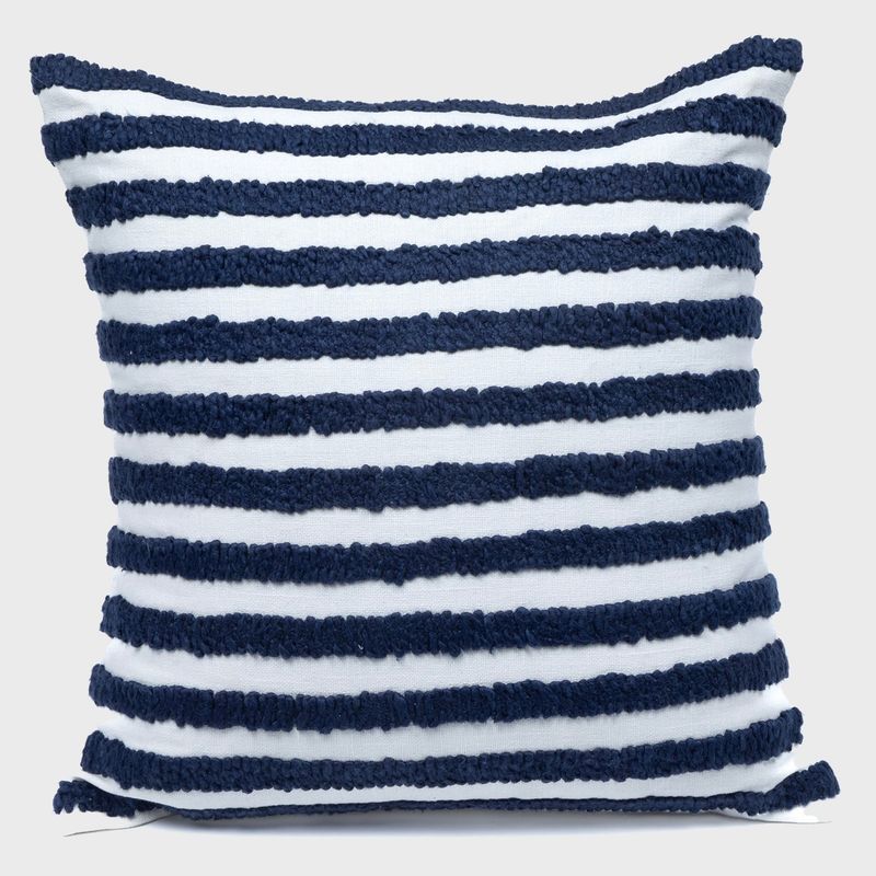 BASEMENT HOME - Cojín Decorativo Ter Stripe Azul 45x45 cm Basement Home