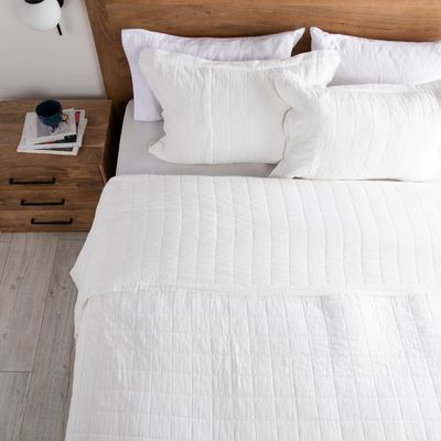 Imagen 2 del producto Cubrecama Estampado Square Blanco