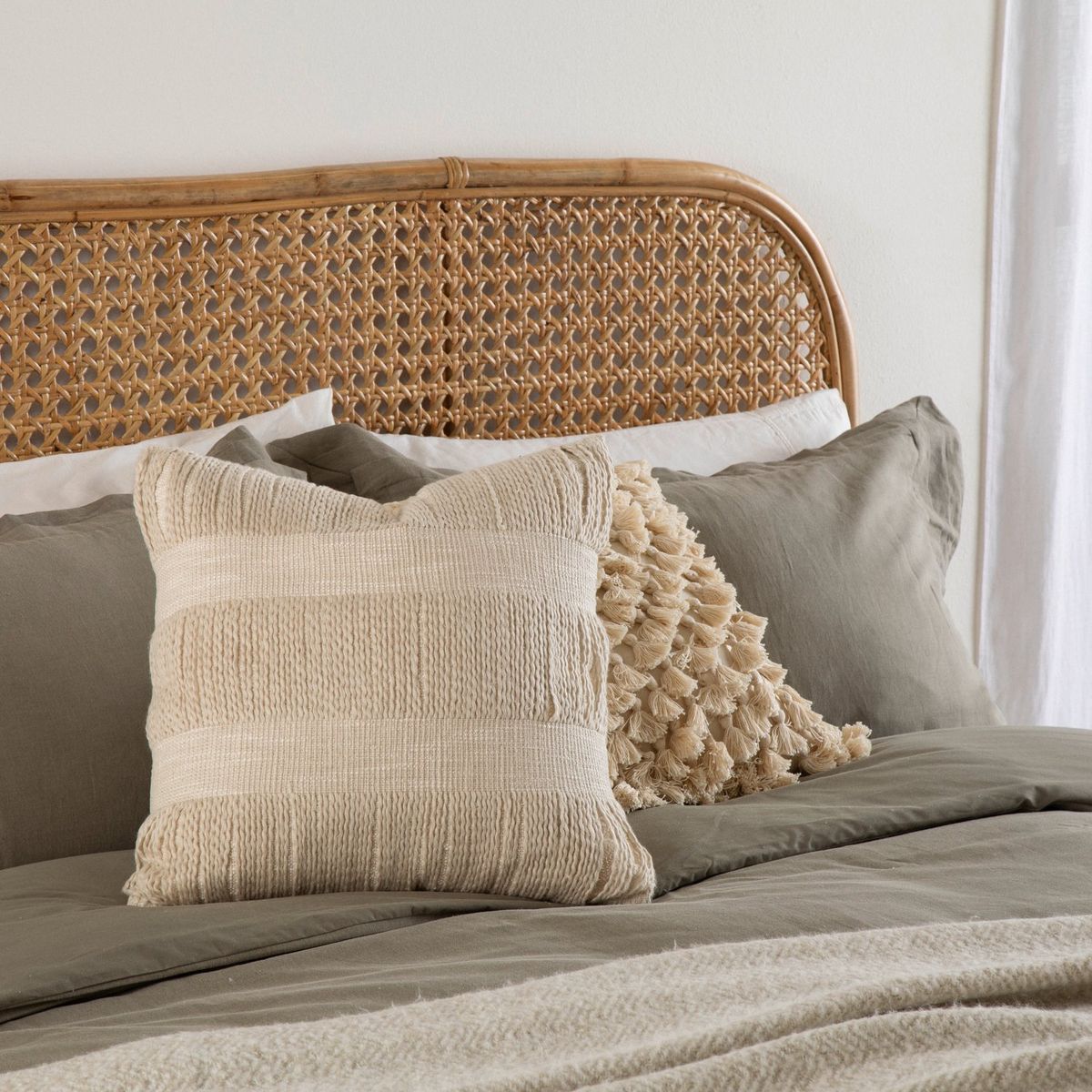 BASEMENT HOME - Cojín Boho Tejido 45X45 Cm Basement Home