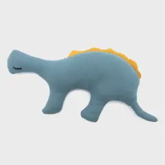 MICA KIDS - Cojín Decorativo Dinosaurio Algodón Azul 34X15 Cm