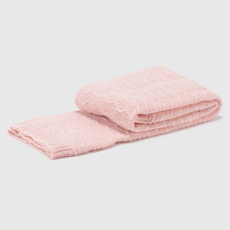 MICA KIDS - Manta Infantil Mica Kids Lana Rosa 130 x 150 cm