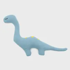 MICA KIDS - Cojín Decorativo Infantil Dinosaurio T-Rex Algodón Azul