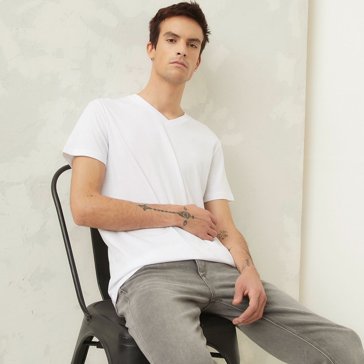 AMERICANINO - Polera Americanino Regular Fit Algodón Manga Corta Hombre