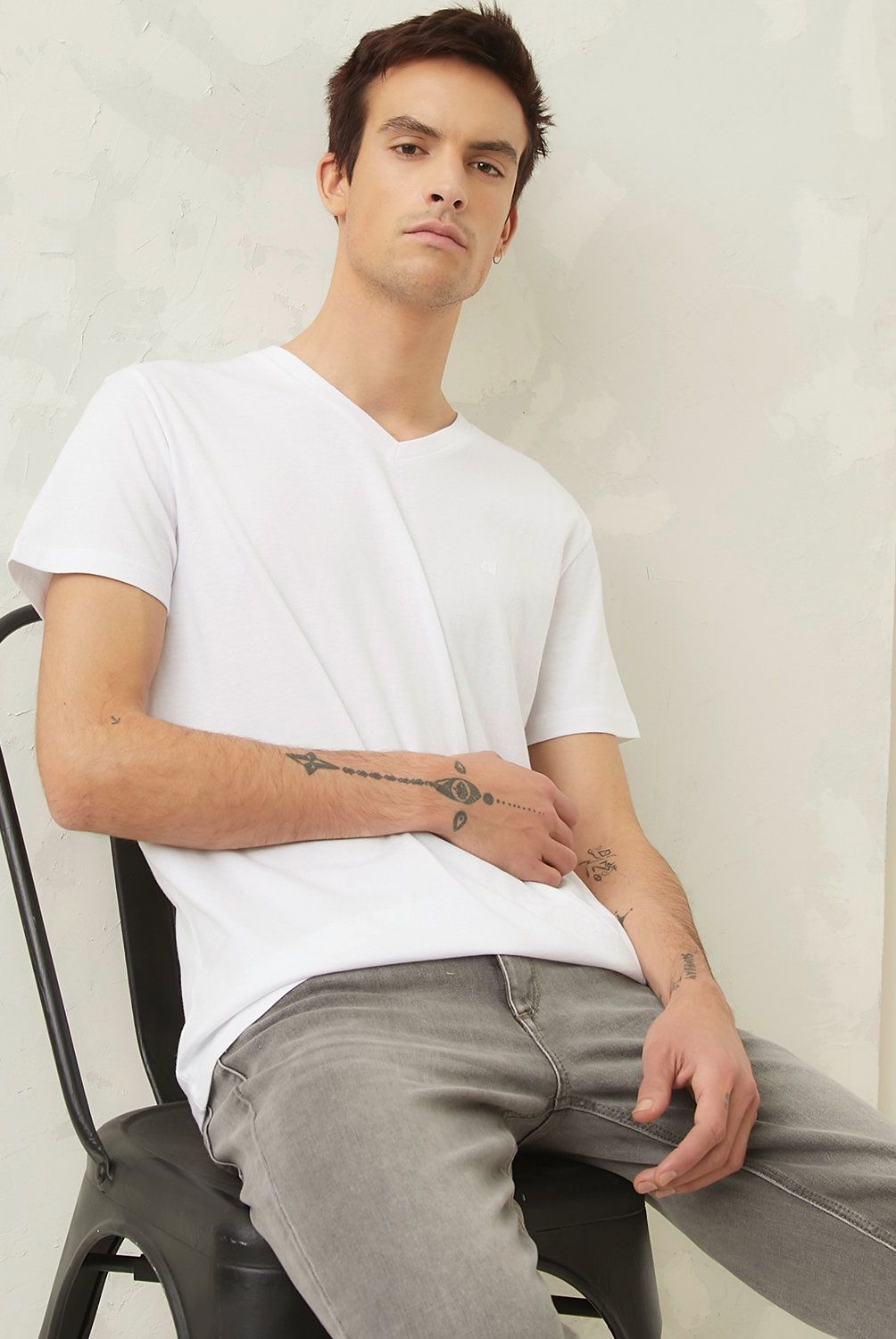 AMERICANINO - Polera Americanino Regular Fit Manga Corta Algodón