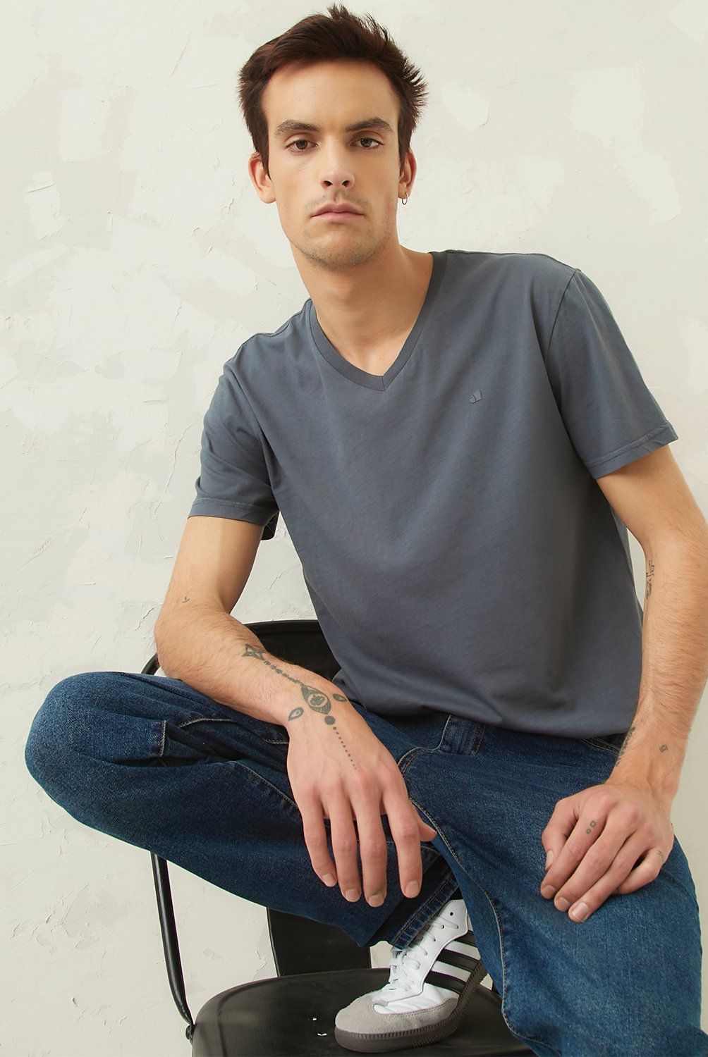 AMERICANINO - Polera Americanino Regular Fit Manga Corta Algodón