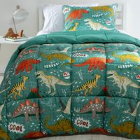 Plumón Infantil Dinox Verde 1.5 Plazas