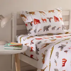 MICA KIDS - Juego De Sábanas Dinosaurio 180 Hilos