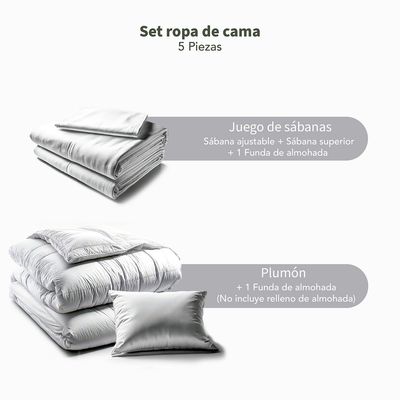 Imagen 2 del producto Juego De Cama Cohete 1.5 Plazas: Plumón + Sábanas + Fundas De Almohadas