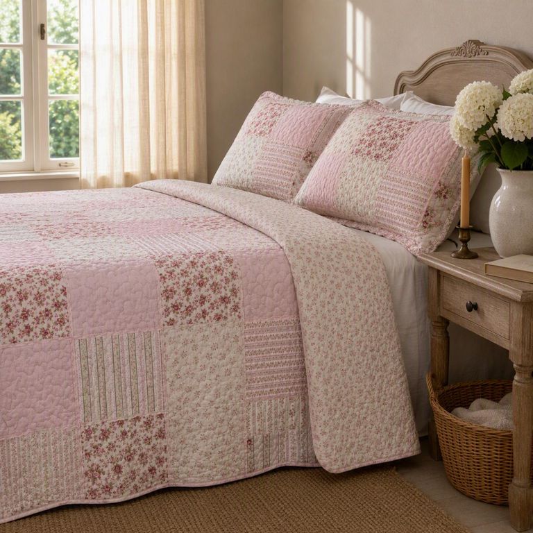 Cubrecama+ Funda De Almohada Patch