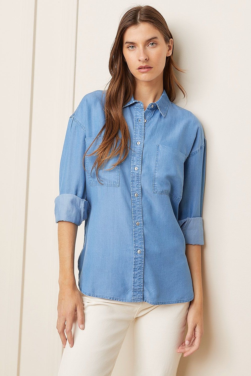 BASEMENT - Blusa Camisera Manga Larga Mujer Basement