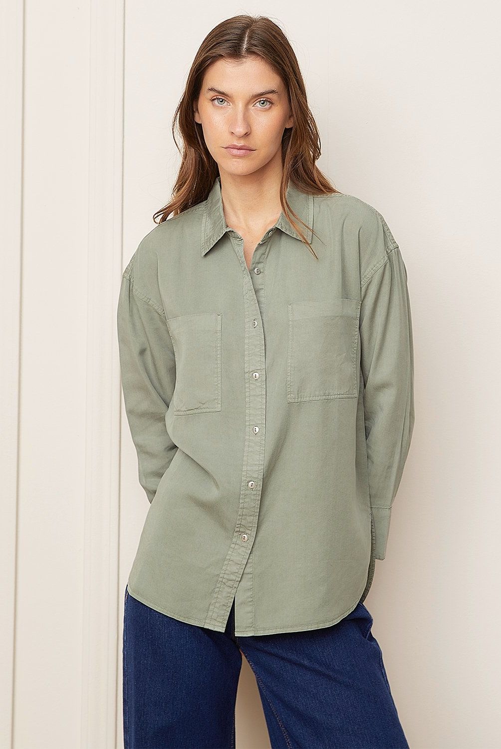 BASEMENT - Blusa Camisera Manga Larga Mujer Basement