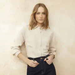 BASEMENT - Blusa Camisera Manga Larga Mujer