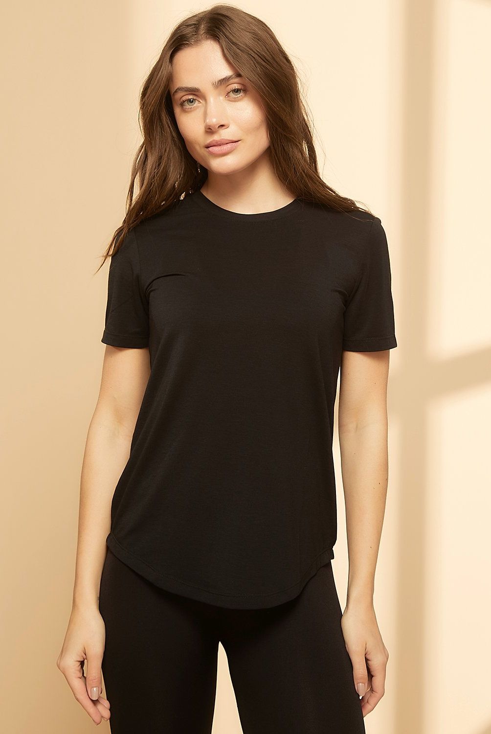 DIADORA - Polera Modal Manga Corta Yoga Deportiva Mujer Diadora