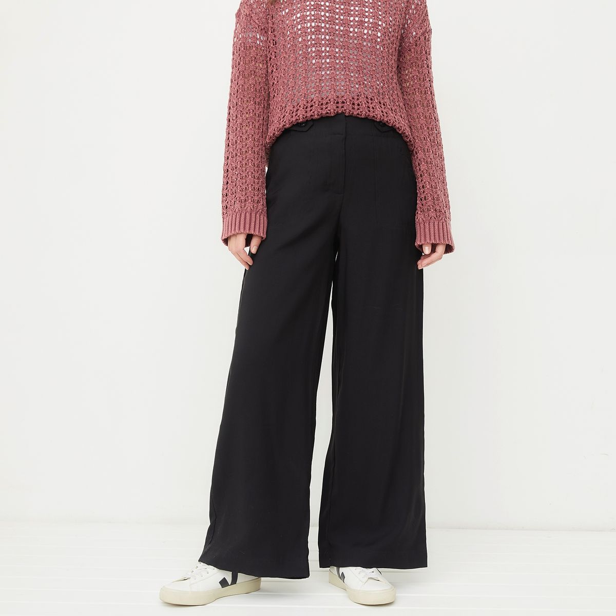 UNIVERSITY CLUB - Pantalón Wide Leg Mujer University Club