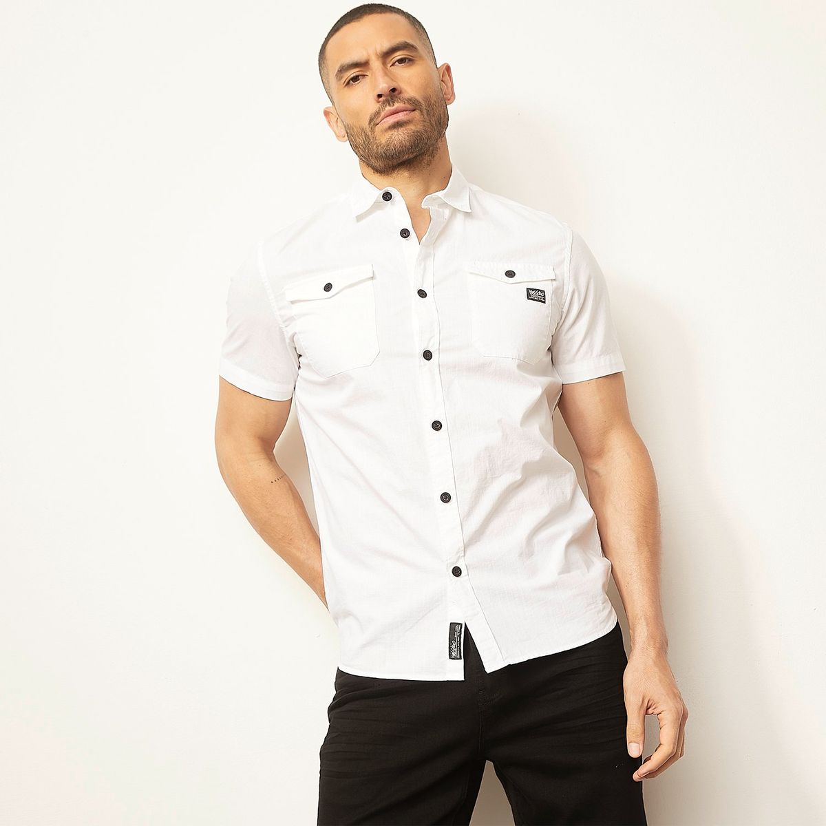 MOSSIMO - Camisa Manga Corta Hombre Mossimo