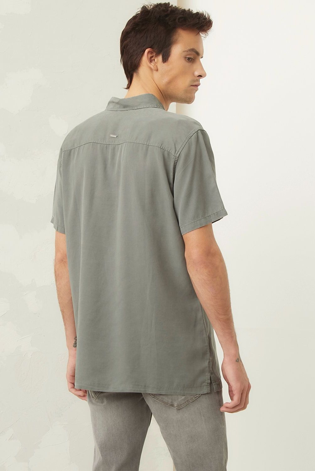 AMERICANINO - Camisa Manga Corta Slim Fit Hombre Americanino