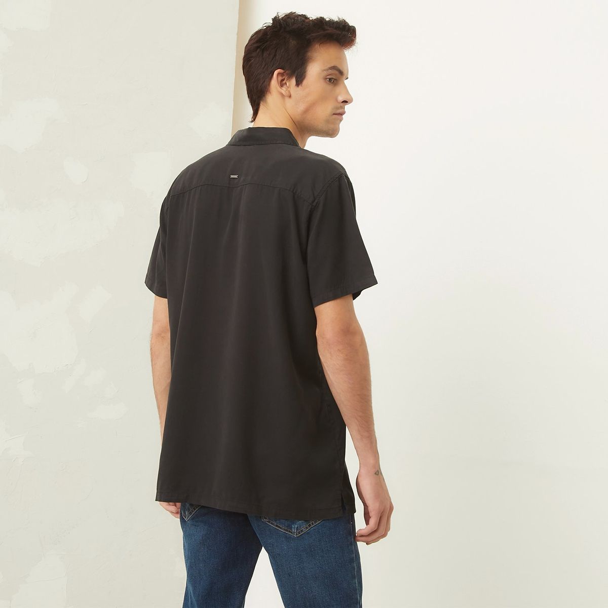 AMERICANINO - Camisa Manga Corta Slim Fit Hombre Americanino