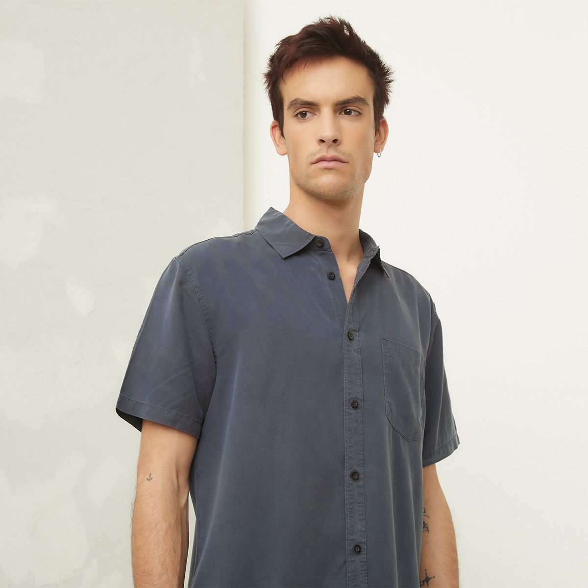 AMERICANINO - Camisa Manga Corta Slim Fit Hombre Americanino