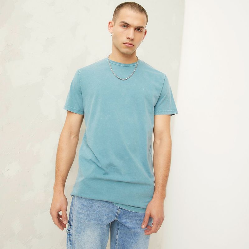 AMERICANINO - Polera Manga Corta Long Fit Hombre Americanino