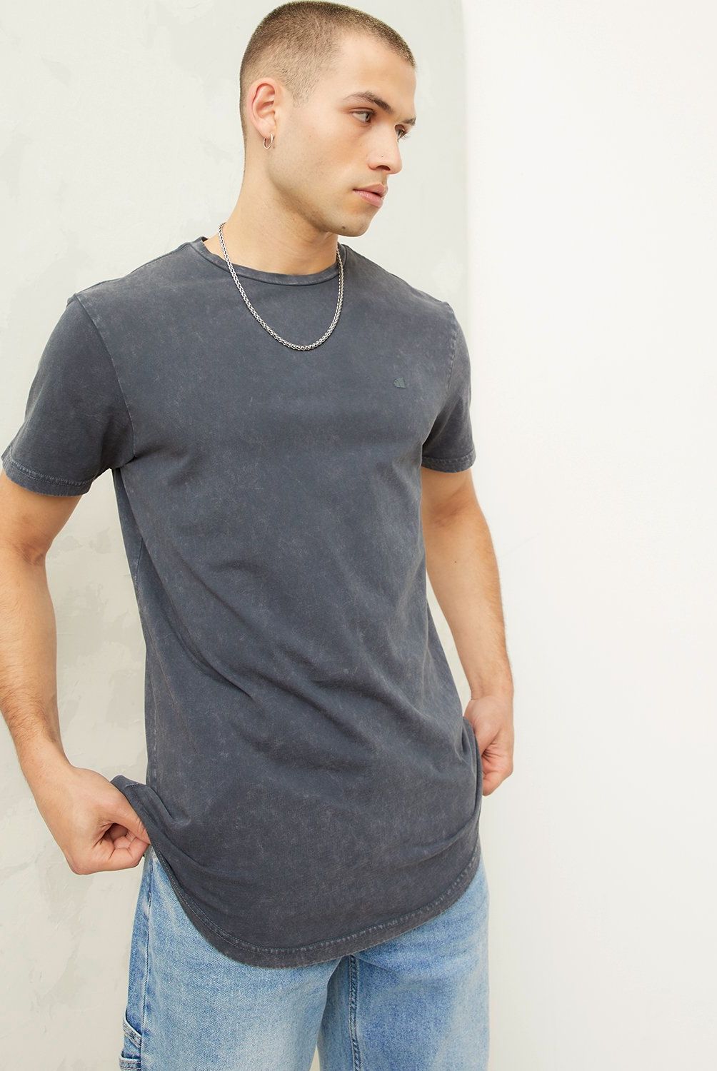 AMERICANINO - Polera Manga Corta Long Fit Hombre Americanino
