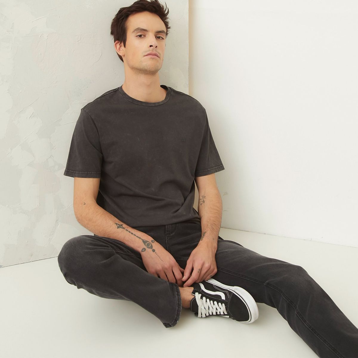 AMERICANINO - Polera Manga Corta Long Fit Hombre Americanino