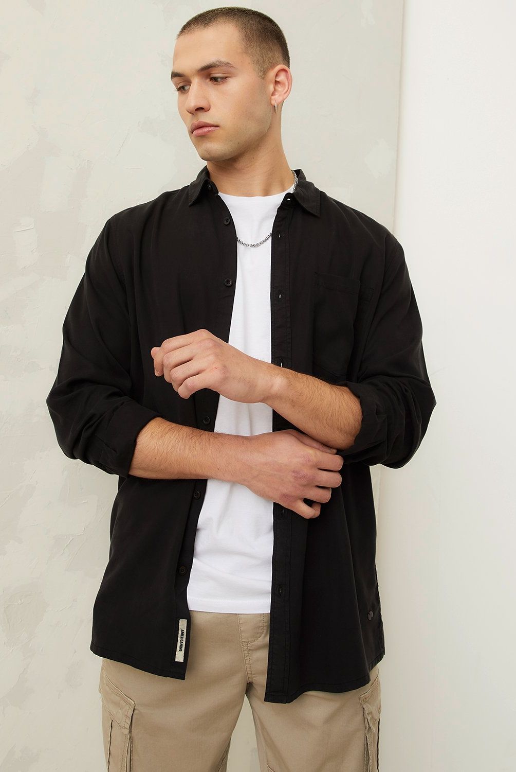 AMERICANINO - Camisa Manga Larga Hombre Americanino