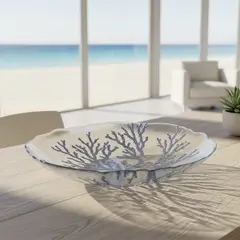 BASEMENT HOME - Ensaladera Coral Azul 40 cm Mar