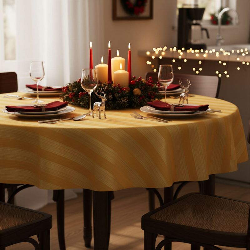 ROBERTA ALLEN - Mantel Redondo Jacqard 150 Cm Navidad Roberta Allen
