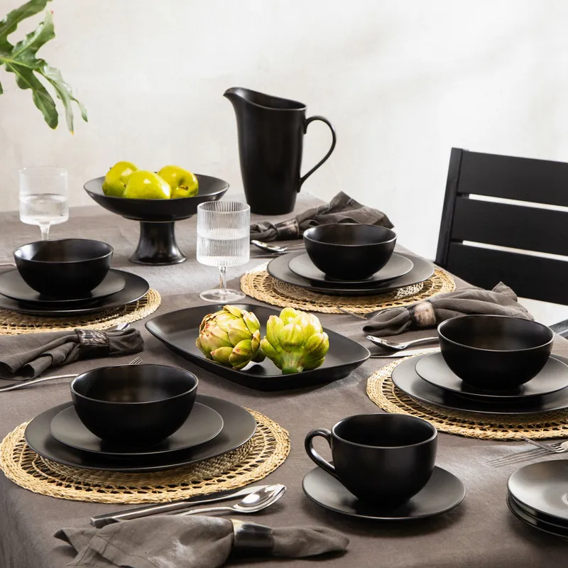 BASEMENT HOME - Juego de Vajilla Cerámica Gres 30 Piezas Basement Home