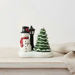 ROBERTA ALLEN - Salero y Pimentero Pino y Mono de Nieve Navidad