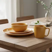 Juego De Vajilla 24 Piezas Cerámica Arena