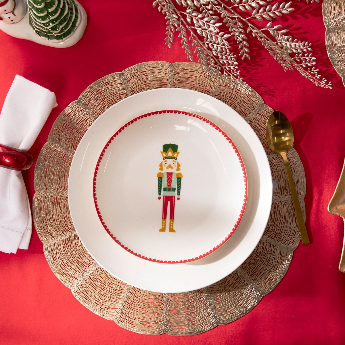 ROBERTA ALLEN - Plato Postre 19 cm Cascanuez Nvidad Roberta Allen