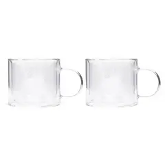 BENETTON - Set 2 Mug Doble Vidrio Transparente 290Ml