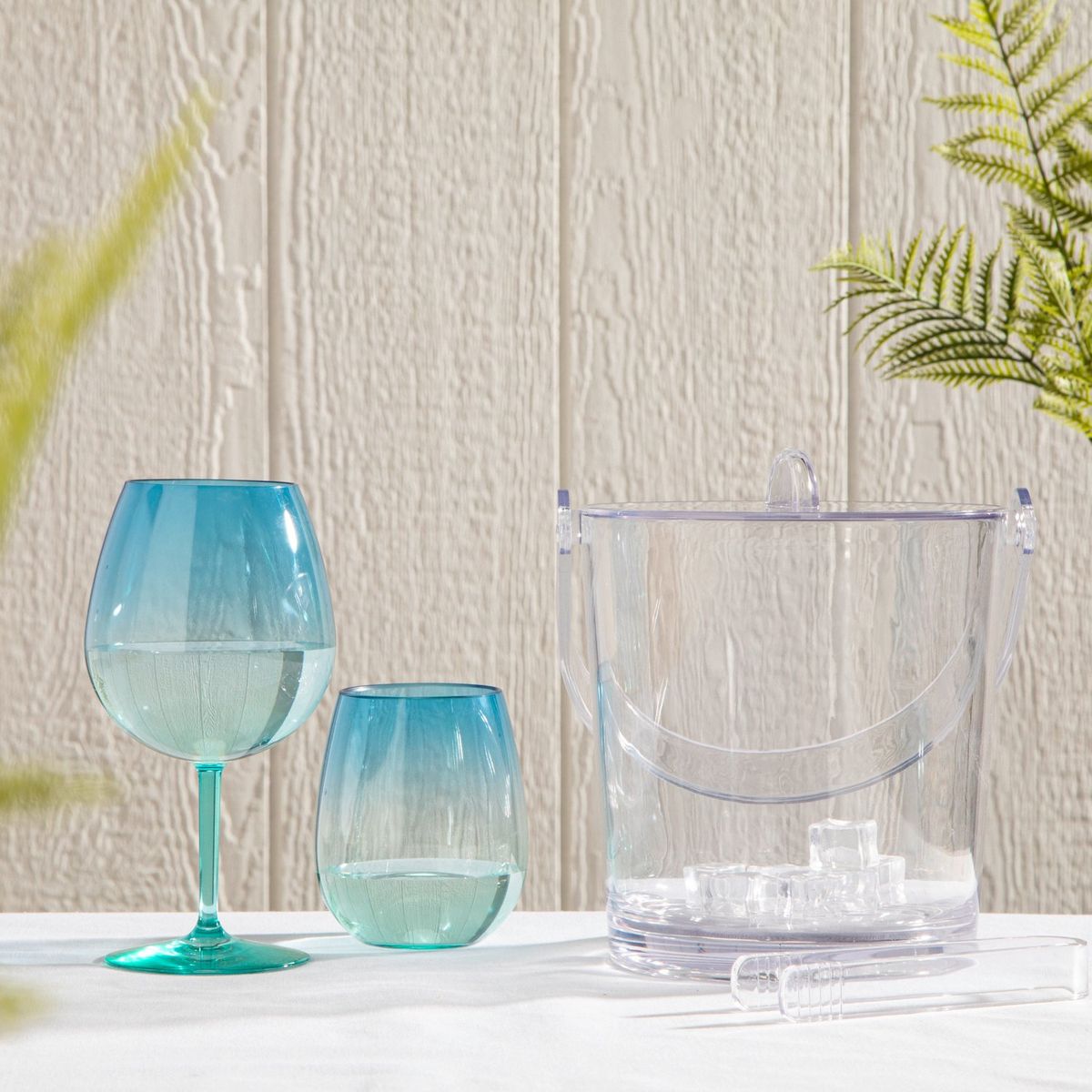 MICA - Vaso Corto Acrílico Baloon Kennedy Basic Degradé 480 Ml Mica