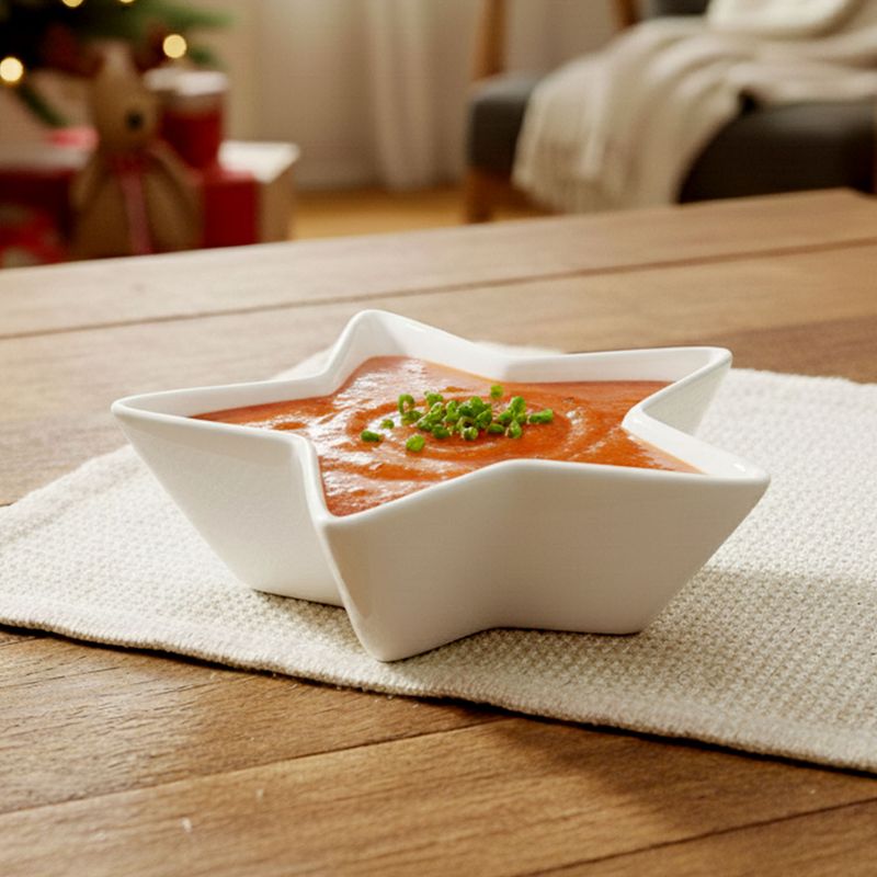 ROBERTA ALLEN - Fuente Estrella Blanca 19 x 18 x 5 cm Navidad Roberta Allen